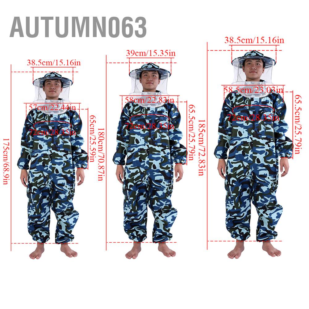 Bộ đồ bảo hộ nuôi ong chuyên nghiệp Thiết bị vệ người Autumn063