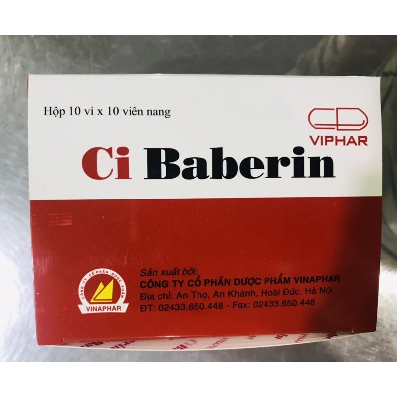 Ci BABERIN Vinaphar - - Hỗ trợ rối loạn tiêu óa , đầy bụng, chướng hơi ,tiêu chảy
