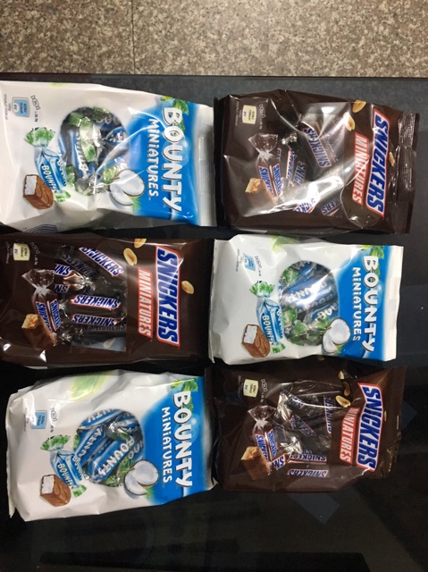 KẸO SOCOLA DỪA BOUNTY, SOCOLA SNICKERS, SOCOLA NAPKYP