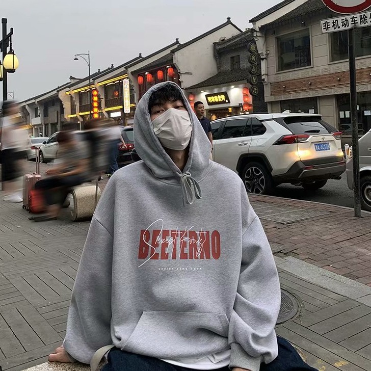 Áo Hoodie Dáng Rộng Tay Dài In Chữ Tiếng Anh Cá Tính | BigBuy360 - bigbuy360.vn