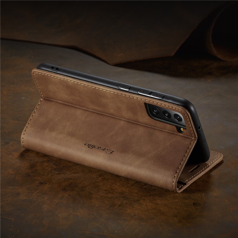 Thời Trang! Ốp Điện Thoại Da Gập Có Ngăn Đựng Thẻ Cho Samsung Galaxy S22 S21 FE S20 Ultra Plus S20 FE S22+ S21+ S20+
