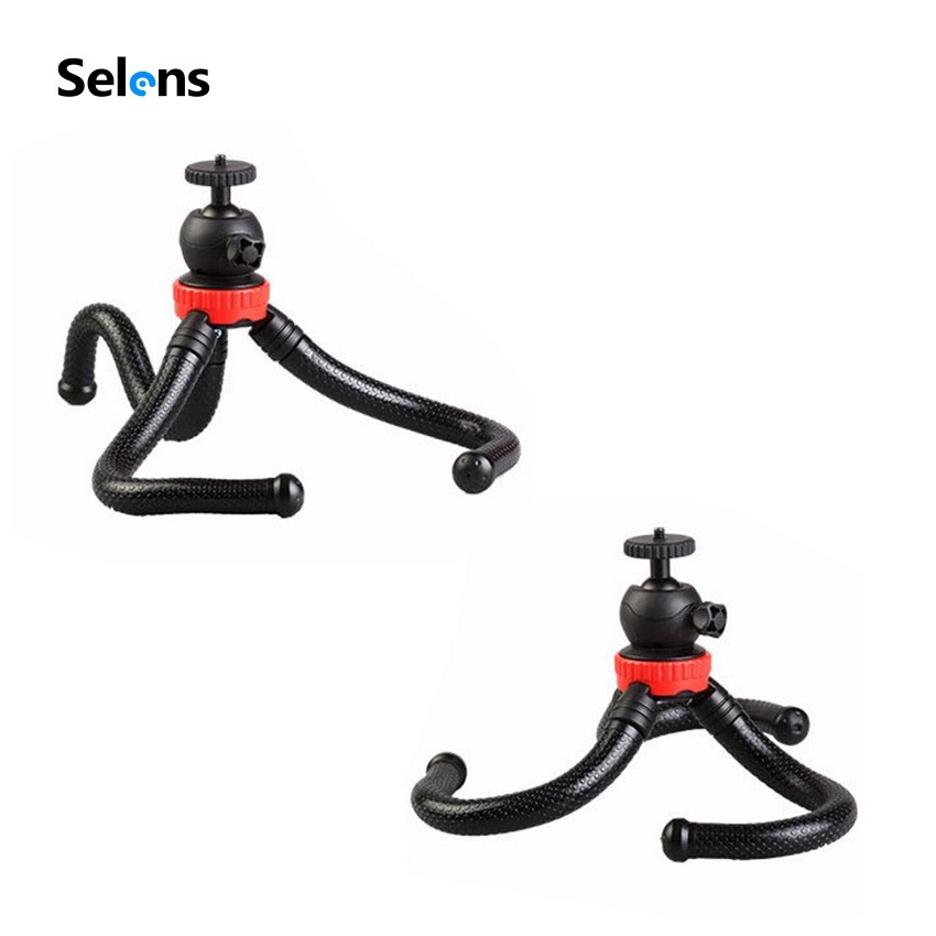 Chân đứng Tripod Selens mini hình bạch tuộc kèm kẹp camera cho điện thoại chất lượng cao