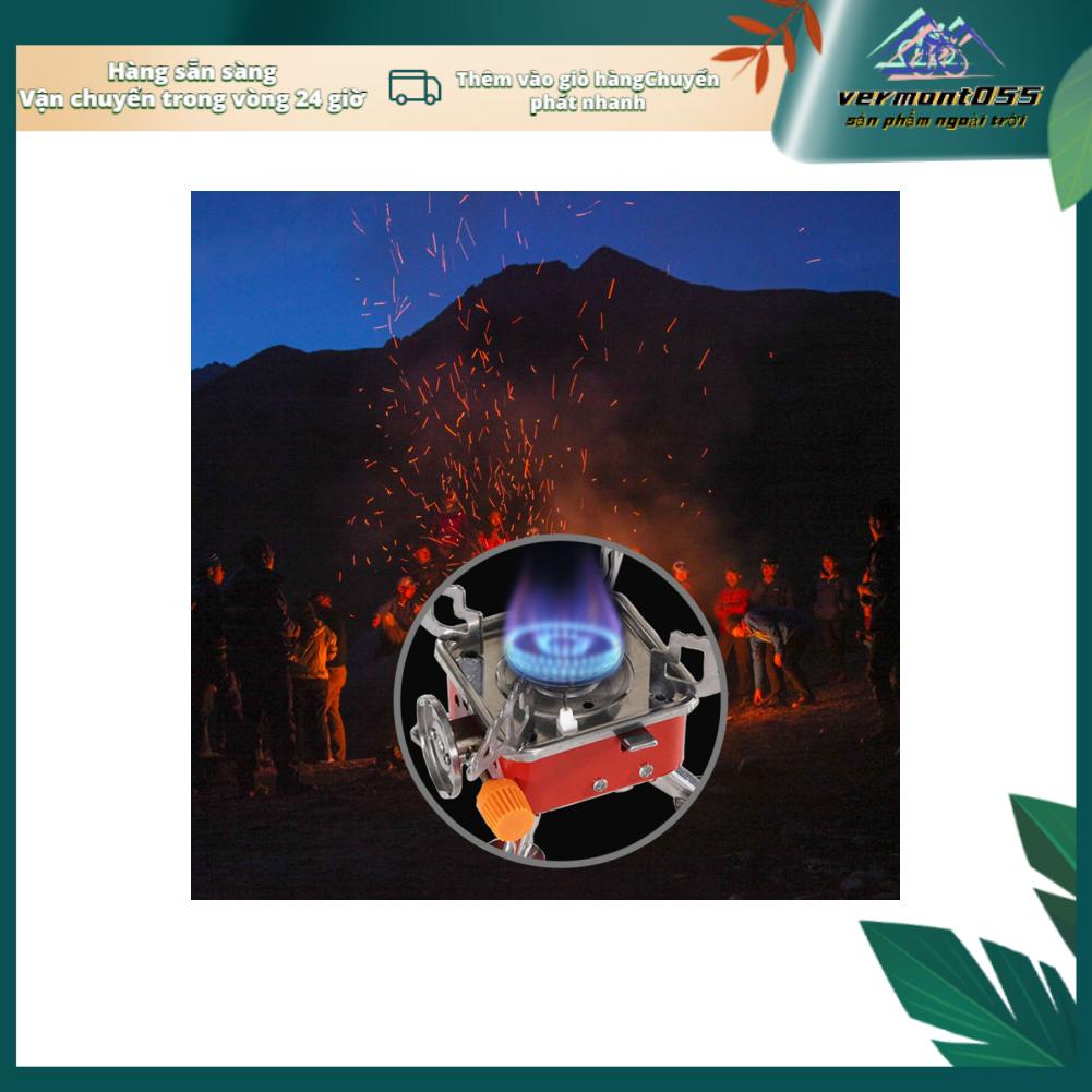 Vermont055 Portable Mini Outdoor Folding Metal Camping Gas Stove Furnace Burner Picnic