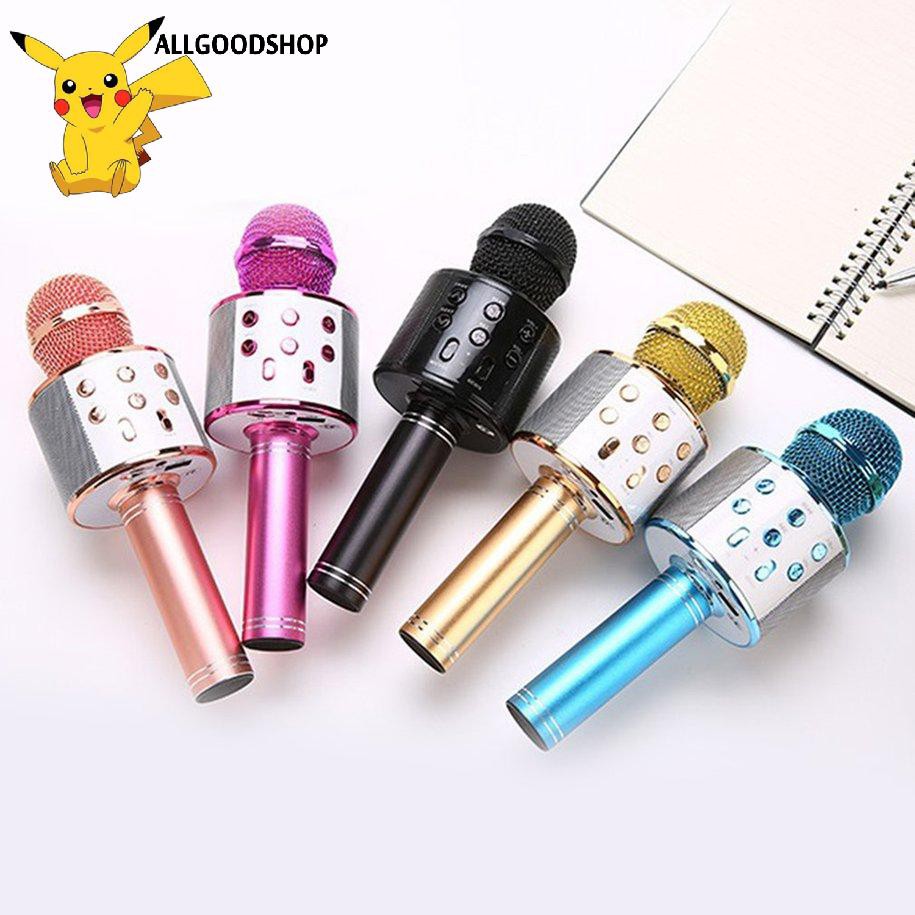 ⚡Micro Karaoke Bluetooth Kiêm Loa Không Dây, Âm Thanh Cực Hay, Micro Bắt Giọng, Kết Nối Usb