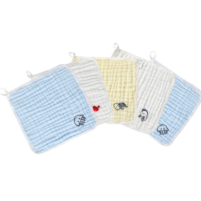 Set 5 khăn tắm và lau mặt từ cotton dành cho trẻ em