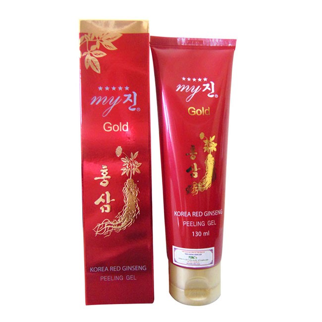 [Nhập Khẩu] Tẩy da chết trắng da mềm mịn Hàn Quốc Korea Red Ginseng Peeling Gel My Gold 130ml