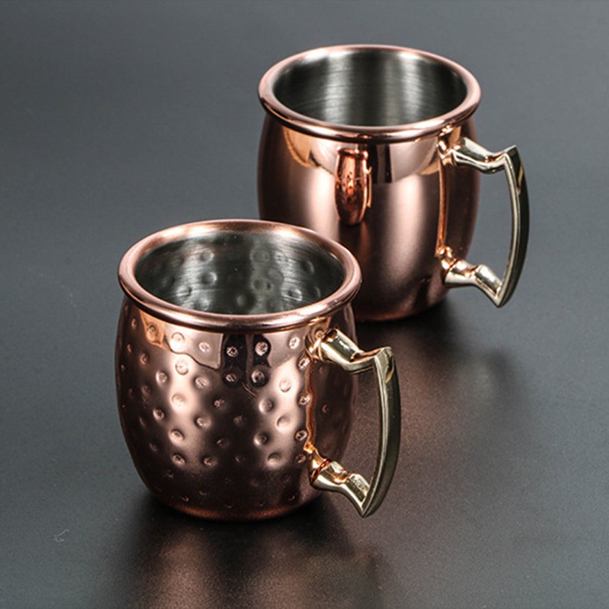 60ml Mini Hammered Moscow Mule Mug Espresso Mugs Shot Glasses Dễ thương 2oz Mugs