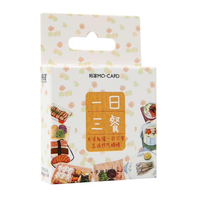 [HD19] Bộ 46 hình dán sticker Món Ăn Bento trang trí sổ tay DIY