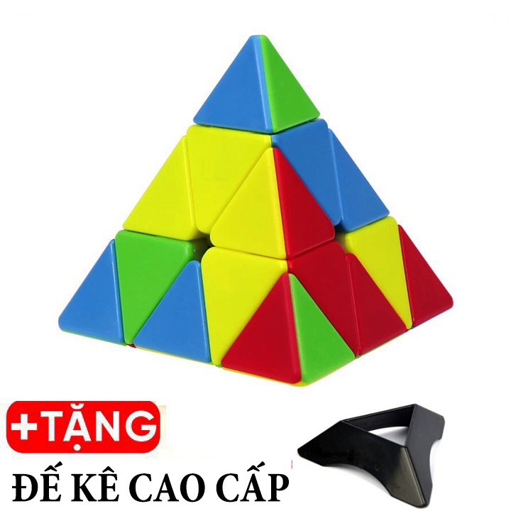 Rubik Tam Giác Nam Châm Pyraminx - Rubik Kim Tự Tháp Nam Châm Hãng Mod Xoay Trơn, Cực Mượt, Bẻ Góc Tốt