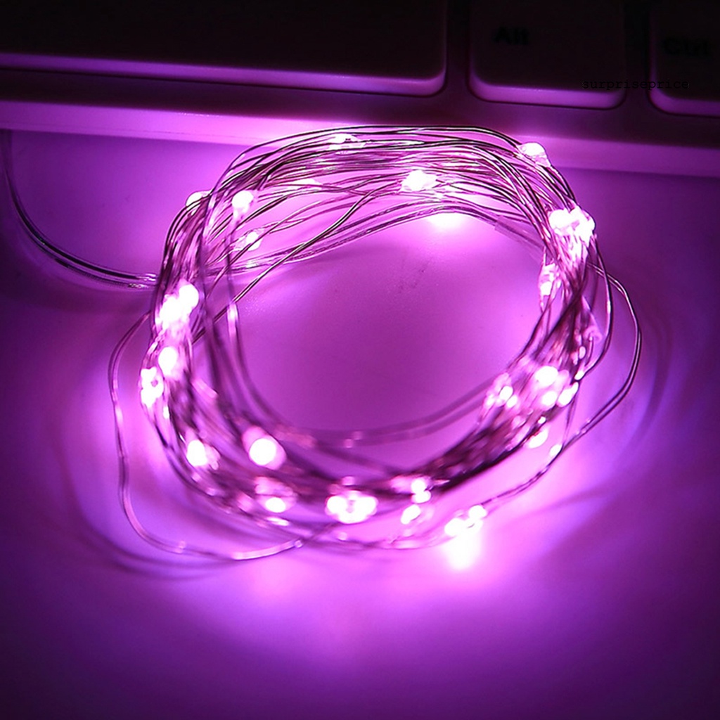 Dây đèn LED dài 2/5/10m kiểu ánh sao dùng cho trang trí tiệc