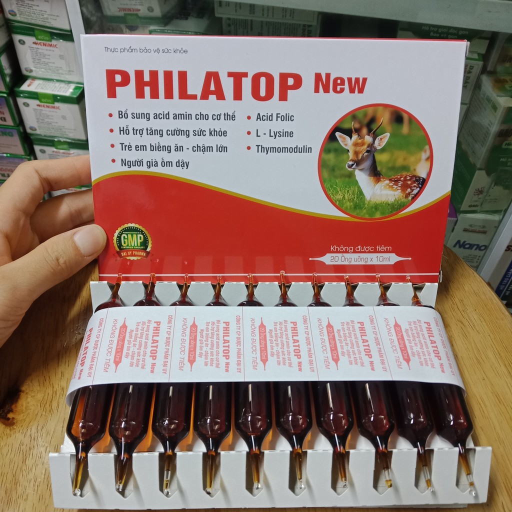 PHILATOP NEW 20 ống thủy tinh bổ sung đạm