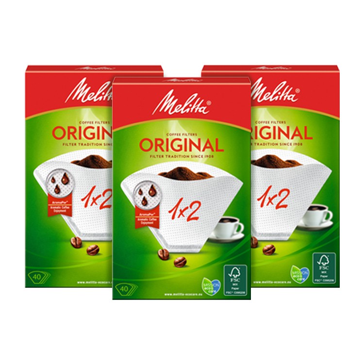 Combo 3 Hộp GIấy Lọc Cà Phê Melitta 1x2-Nhập khẩu chính hãng 100% từ thương hiệu Melitta,Đức [hàng chất lượng]