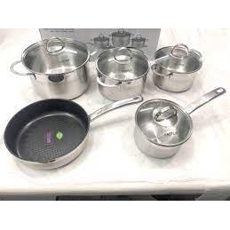 Bộ nồi chảo inox 304 cao cấp Faster Melody ✅ 5 món chuyên dụng cho bếp từ
