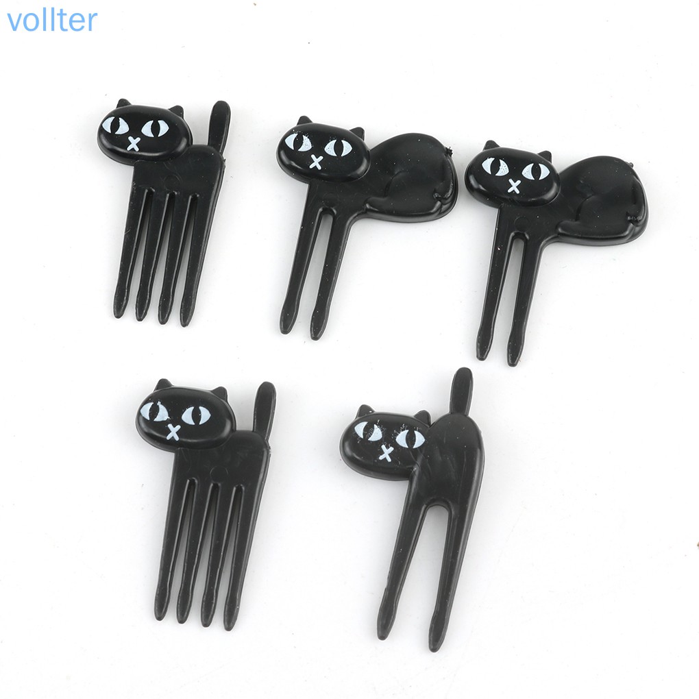 Set 6 Nĩa Ăn Trái Cây Hình Mèo Xinh Xắn