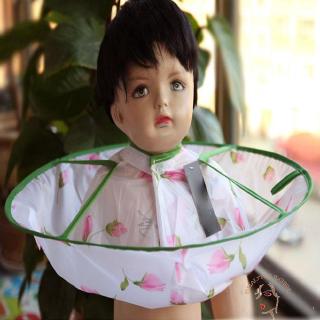Áo choàng cắt tóc in hoa cho bé