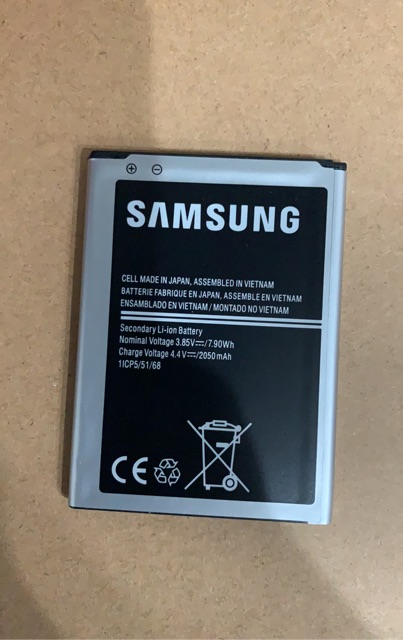 Pin Samsung Galaxy J1 2016 (J120) dung lượng 2050mAh xịn có bảo hành