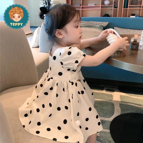 Đầm,váy chấm bi cho bé gái