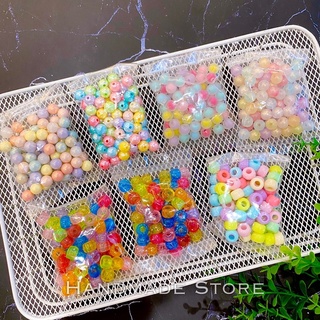 Hạt nhựa xâu vòng nhiều màu (Gói 20gr)