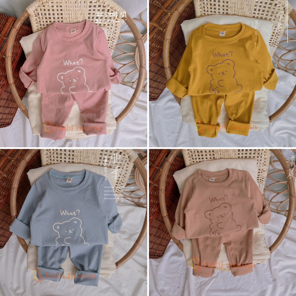 Bộ Quần Áo Dài Tay Bozip Cotton 100% Dành Cho Bé - TD07 - Babi mama