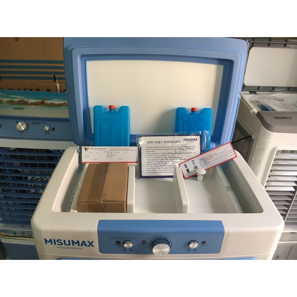 Quạt Điều Hòa - Quạt Hơi Nước MISUMAX 65 Lít tiết kiệm điện - Bảo hành 2 năm-Tặng kèm 2 hộp đá khô | BigBuy360 - bigbuy360.vn