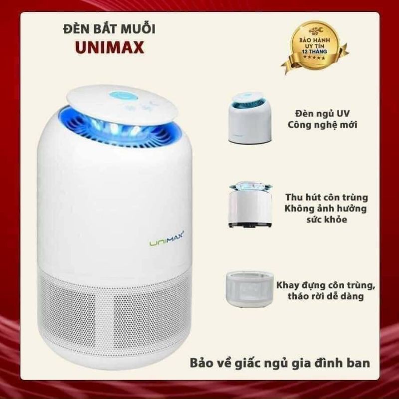 ĐÈN BẮT MUỖI BẰNG TIA UV BUGS-KILLER UNIMAX NỘI ĐỊA HÀN QUỐC - DIỆT MUỖI THÔNG MINH BẰNG TIA UV