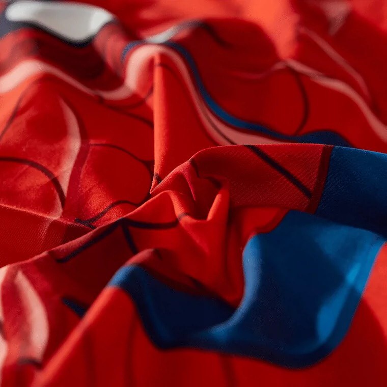 GC0122 - Bộ chăn ga gối giường 120*200cm hình người nhện hàng nhập