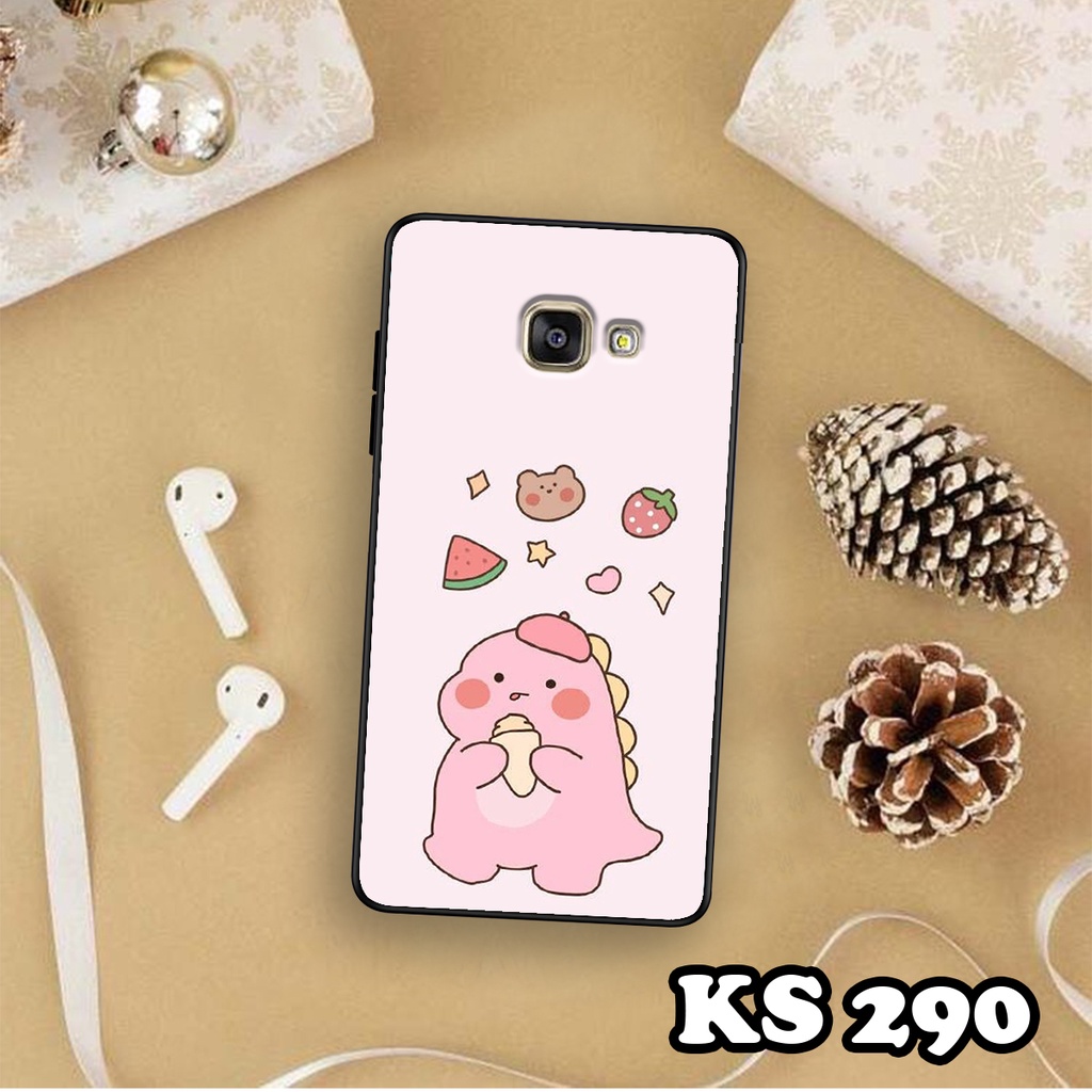 Ốp lưng Samsung A7 2017 - Samsung A5 2017 - Samsung A3 2017 - Ốp in hình khủng long DinoCute - Lưng nhám viền TPU