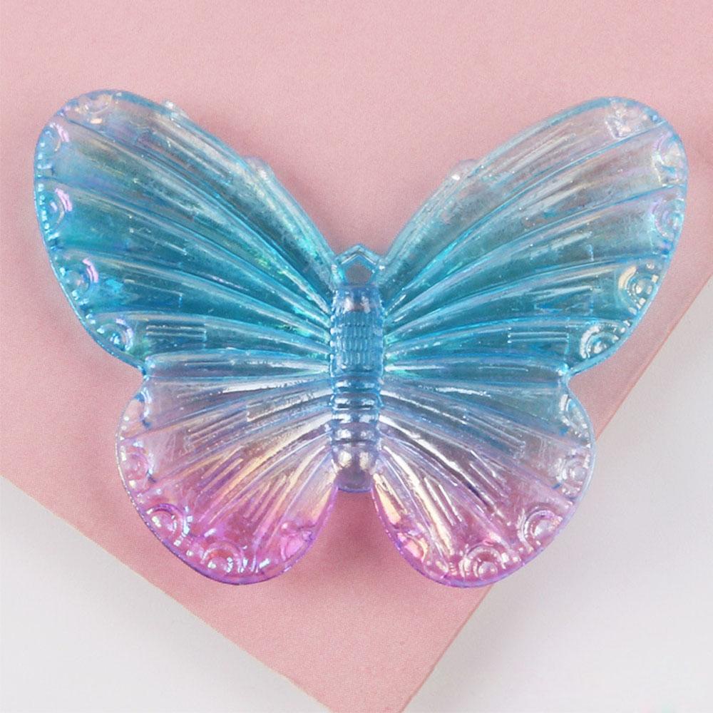 Set 10 Mặt Vòng cổ Hình Bươm Bướm Bằng Acrylic Trong Suốt