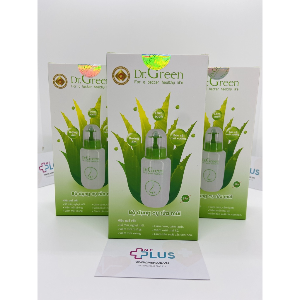 Bình rửa mũi Dr Green tiện lợi, dễ sử dụng phù hợp cho nhiều lứa tuổi