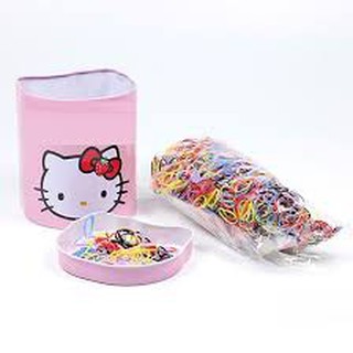 Hộp 2000 chun buộc tóc kitty cho bé