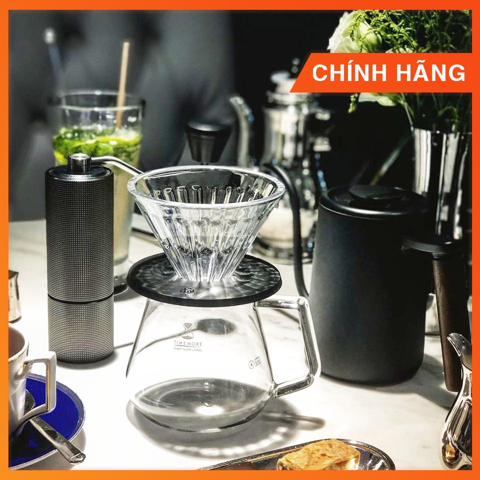 Combo V60 Timemore Black thông dụng | Dụng cụ Pour-Over Timemore chính hãng