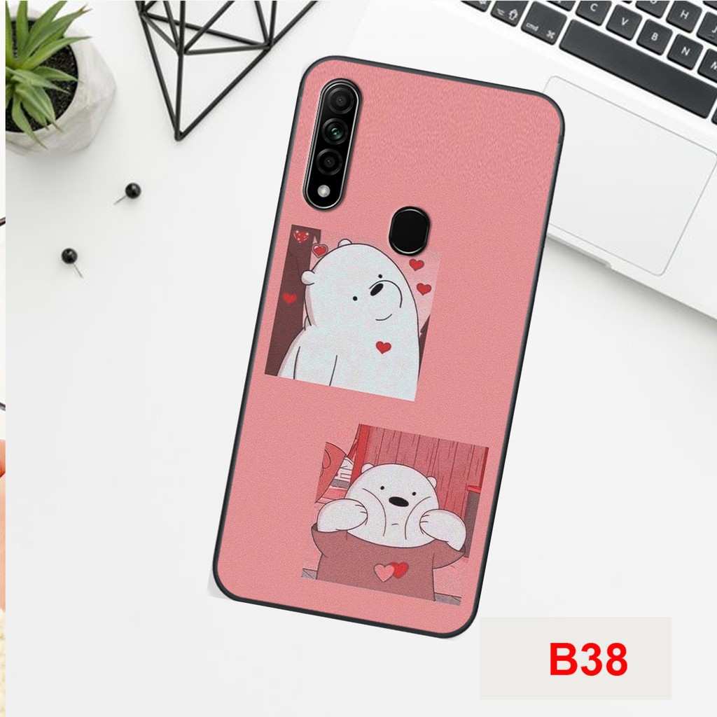 ỐP LƯNG OPPO A31 2020 IN HÌNH 3 CHÚ GẤU NHIỀU HÌNH DÁNG