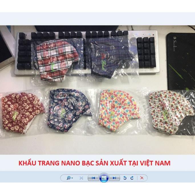 Combo Khẩu Trang Nano Bạc Và Nước Rửa Tay Khô Nano Bạc Diệt Khuẩn 99%