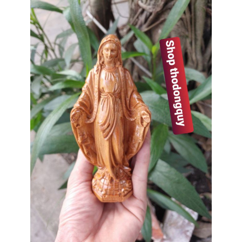 TƯỢNG đức mẹ bằng gỗ vàng thơm