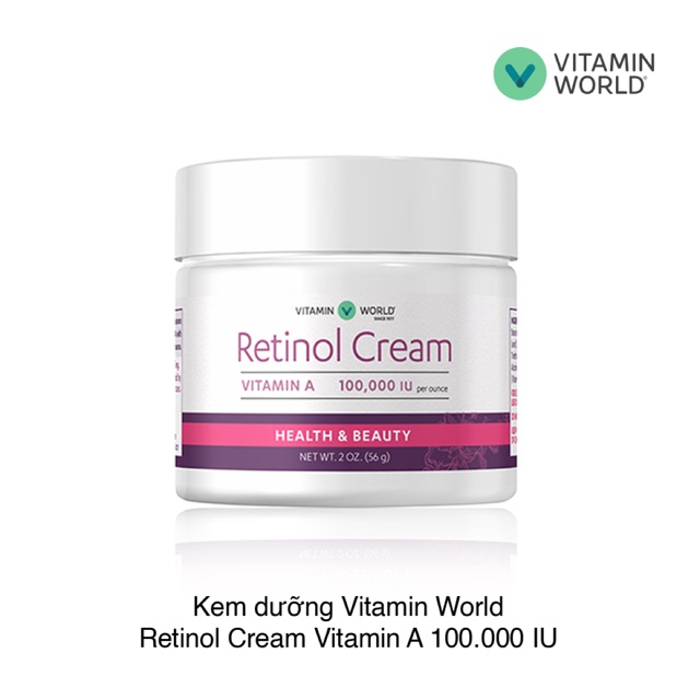 (BILL US CHÍNH HÃNG) KEM DƯỠNG RETINOL CREAM VITAMIN WORLD
