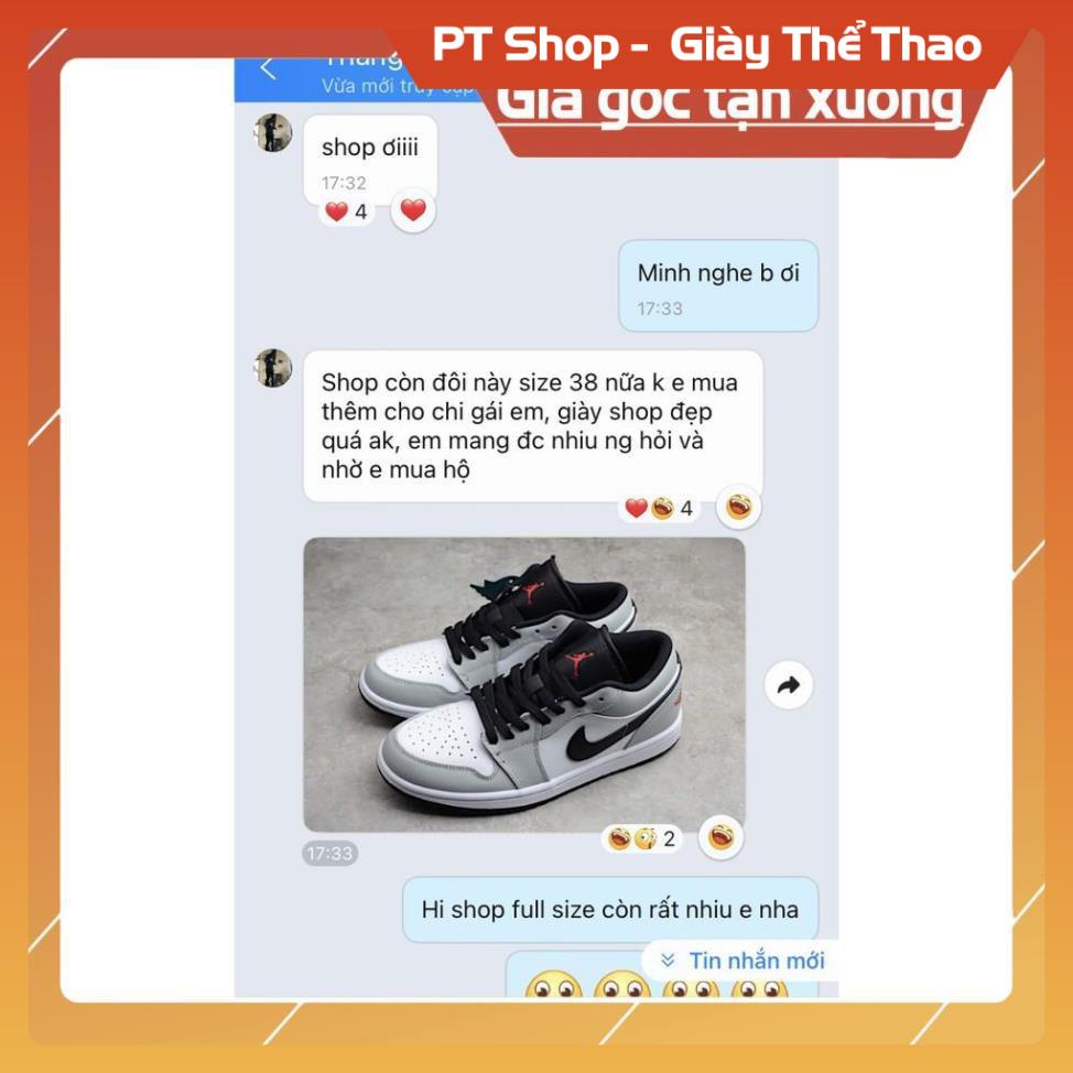 [FreeShip+ Hàng Xịn] Giày Jordan 1 Low Smoke Grey, Giày thể thao JD1 Xám thấp nam nữ sneaker hot