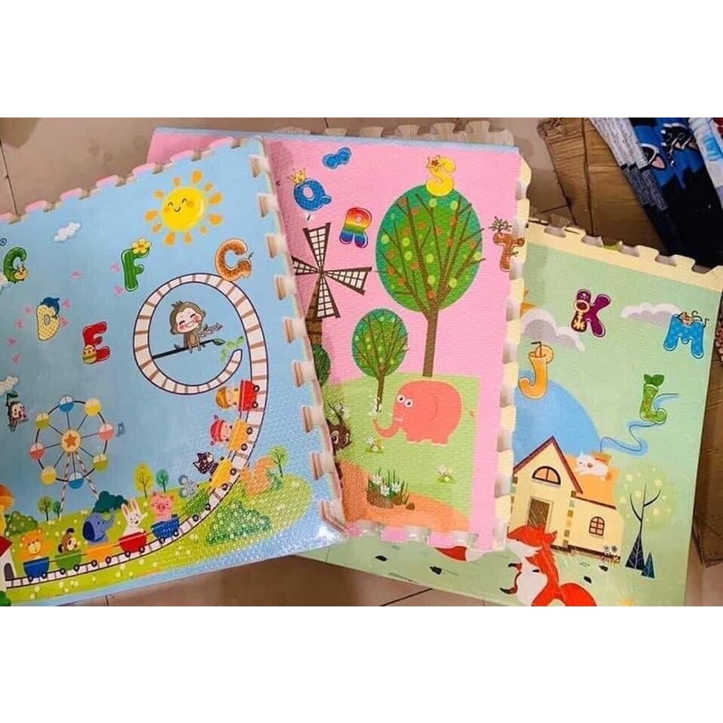 Thảm xốp ghép sàn hoạt hình