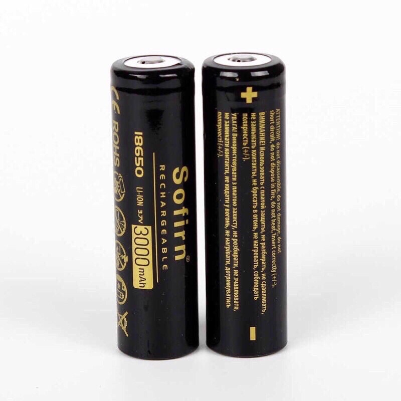 COMBO 2 viên pin sofirn 18650 3,7v 3000mah