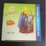 Khay bút để bàn 3012 xoay 360 độ giao màu ngẫu nhiên