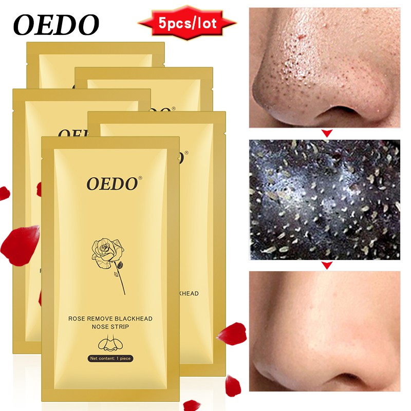 Set 5 miếng dán lột mụn đầu đen OEDO chăm sóc da tiện dụng