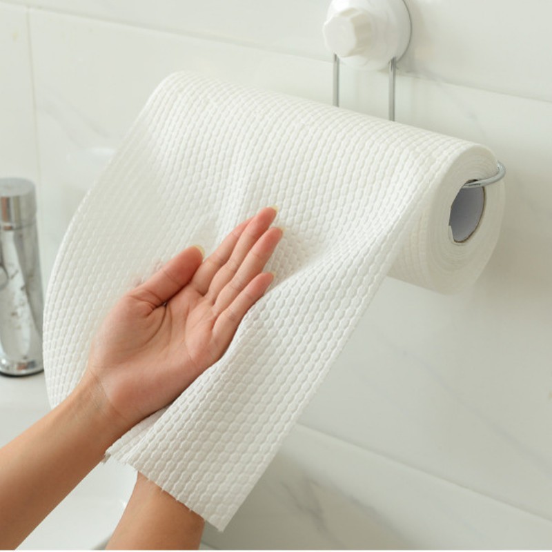 Cuộn  giấy lau bếp 45 tờ siêu dai, khăn lau chén bát đĩa có tái sử dụng nhiều lần
