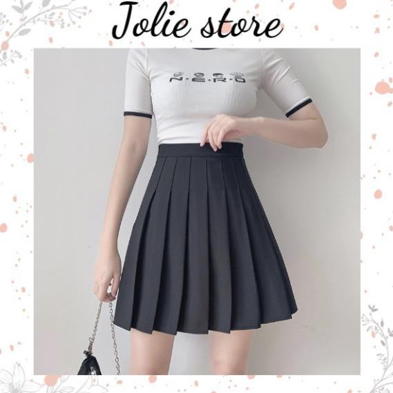 Chân váy xoè xếp ly tennis skirt  - chân váy ngắn xếp li xòe tennis skirt màu trắng, màu đen, màu nâu .  ྇  ྇