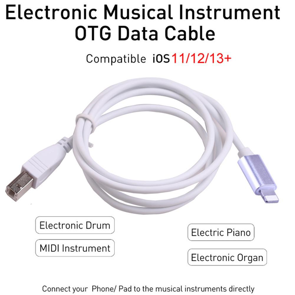 Cáp Chuyển Đổi Midi USB OTG Type B Cho Iphone, Ipad với Đàn Organ, Piano, Nhạc Cụ...