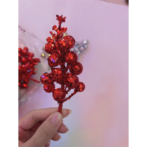 Cành sung nhũ kim tuyến trang trí tết