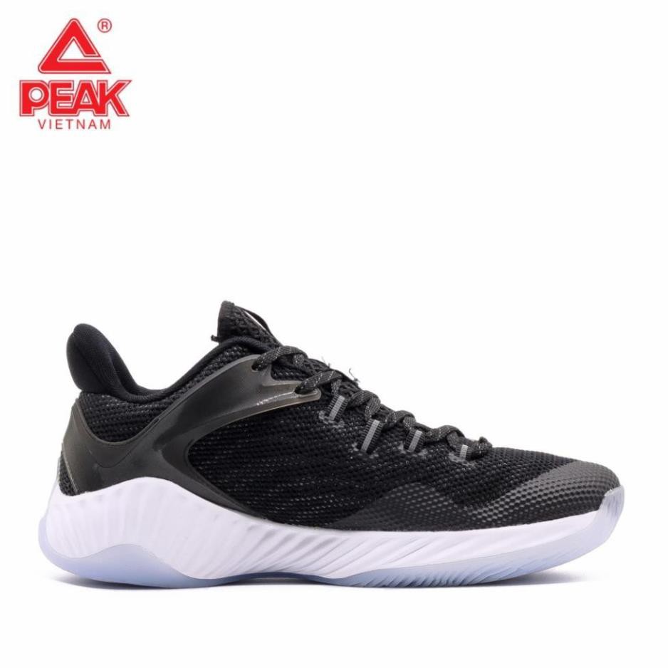 ( Bão Sale ) Giày bóng rổ PEAK Basketball Ultra Light STA E92041A – Đen Trắng Hot NEW ⁶ ' $ '