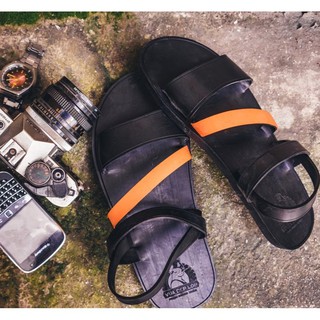 {Dép Lốp} Dép cao su Nam 4 quai chéo màu xanh lam