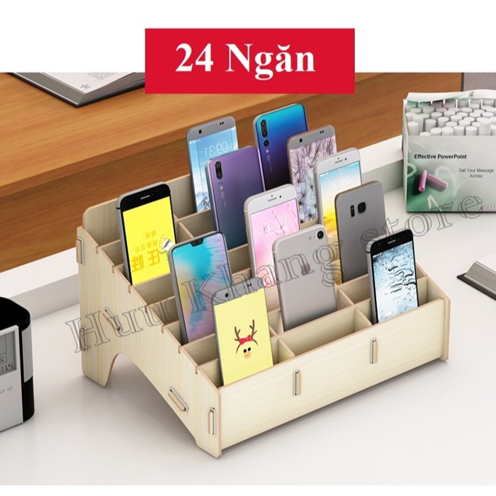 Kệ gỗ 24 ngăn | Tiện lợi