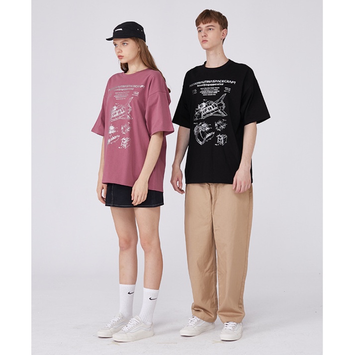 Áo Phông Phi Thuyền Unisex Nam Nữ Form Rộng Vải Dày Mịn [ FREE SHIP ]