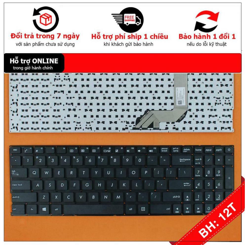 [BH12TH] Bàn Phím Laptop ASUS X542BA X542 X542B X542U X542UN X542UR Hàng Zin Mới 100% - Loại có nút nguồn trên Phím