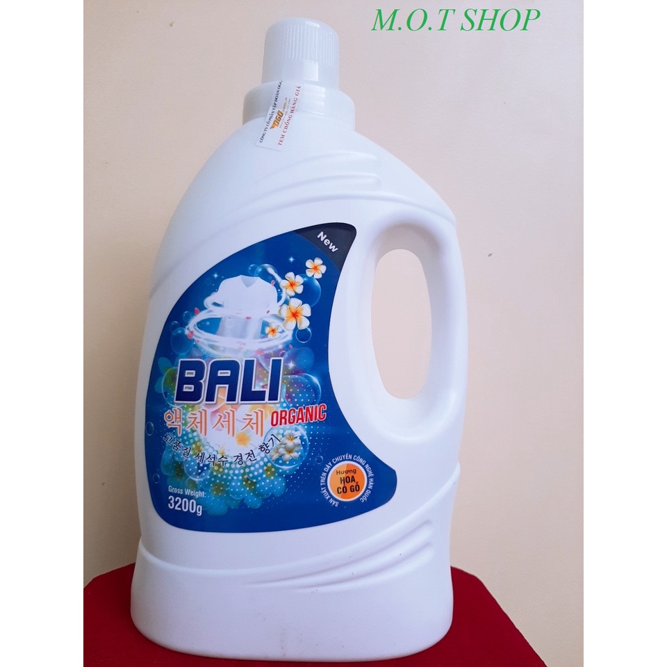 Nước giặt BALI ORGANIC 3.200g phù hợp cho cả giặt tay và giặt máy.
